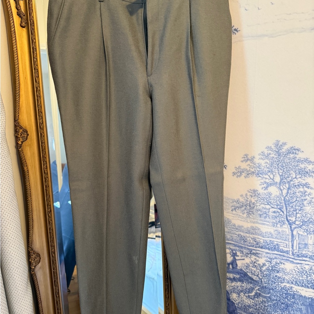 Men's Classic Olive Dress Pants